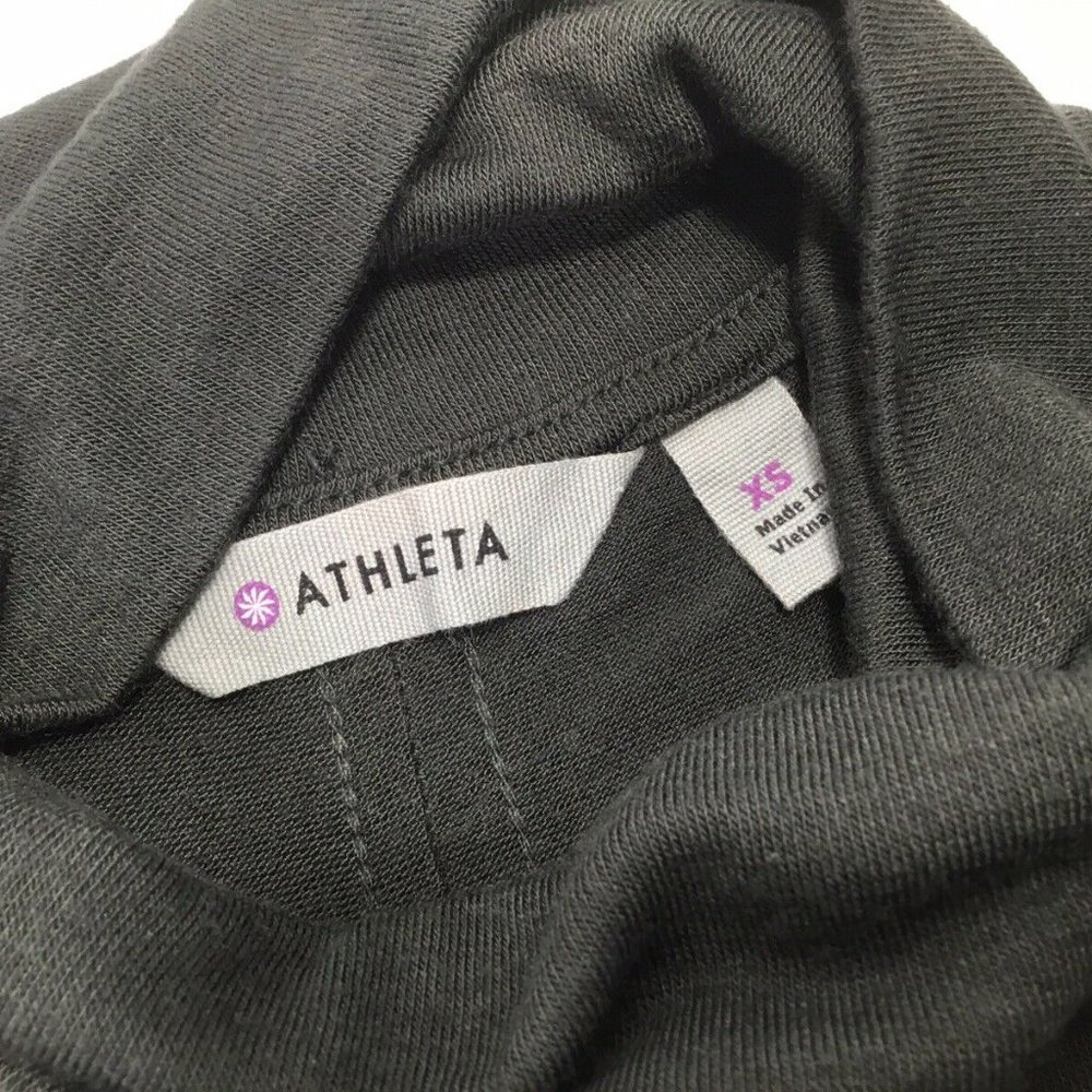 Athleta Threadlight Turtleneck Tunic Women's Size XS Lightweight Knit Olive - Picture 8 of 9
